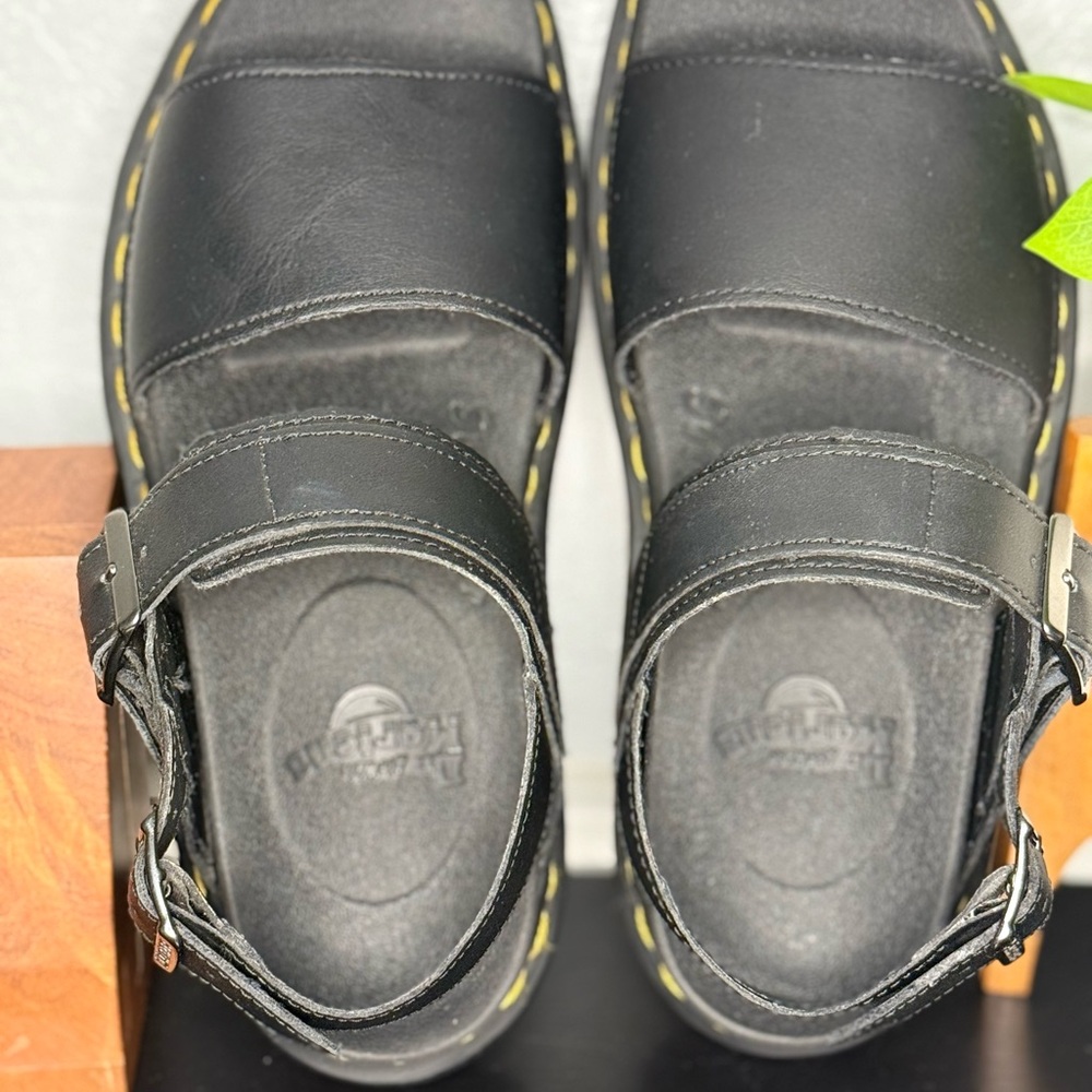 DR. MARTENS, Voss Women’s Leather Strap Sandals, Black - Picture 6 of 10